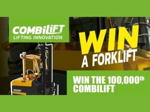 Win Combilift’s Landmark 100,000th Multidirectional Forklift and support UNICEF